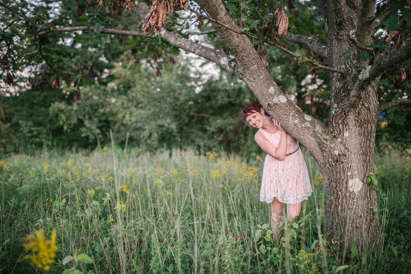 Female model photo shoot of Hayley Ryanne in Willowwood Arboretum