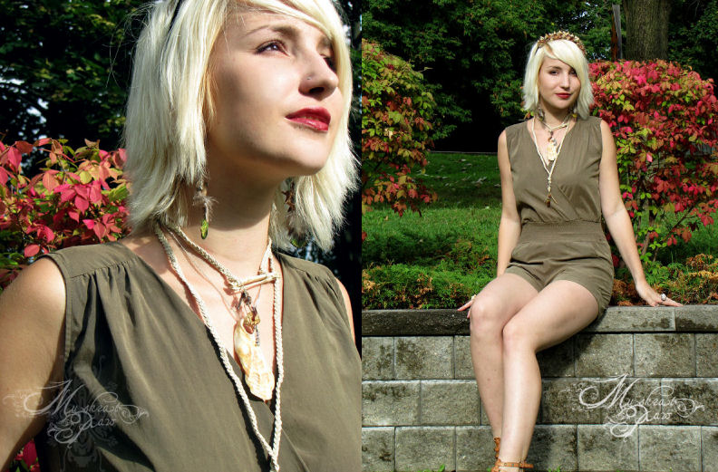 Female model photo shoot of SheriBee in Oshawa, Ontario, clothing designed by Muskrat Paw