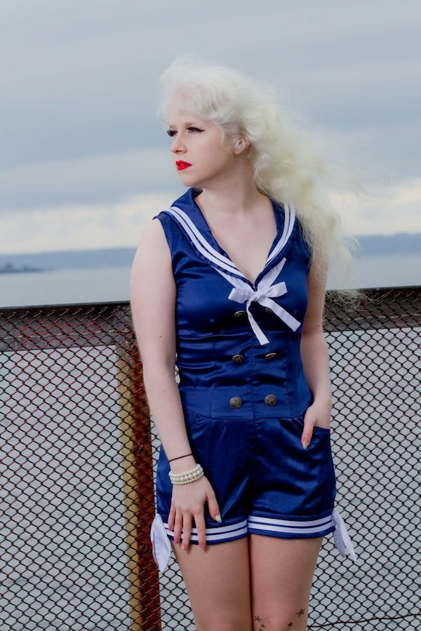 Female model photo shoot of MissBunnie in Seattle Marina