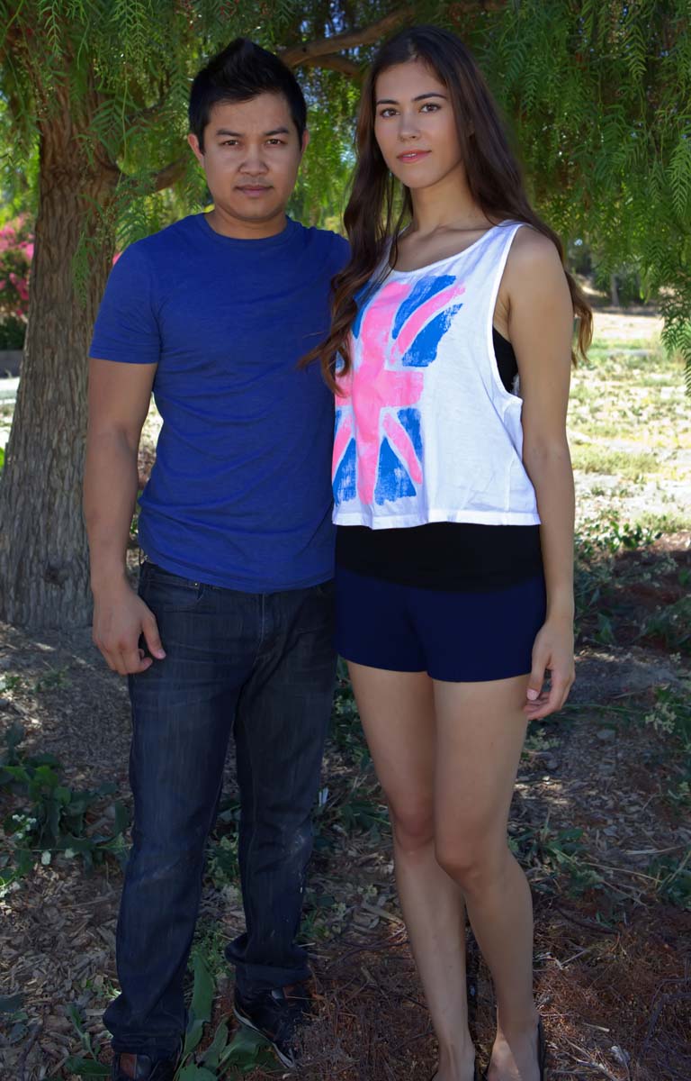 Male and Female model photo shoot of heng taing and Californiagirl07 in San Jose Ca