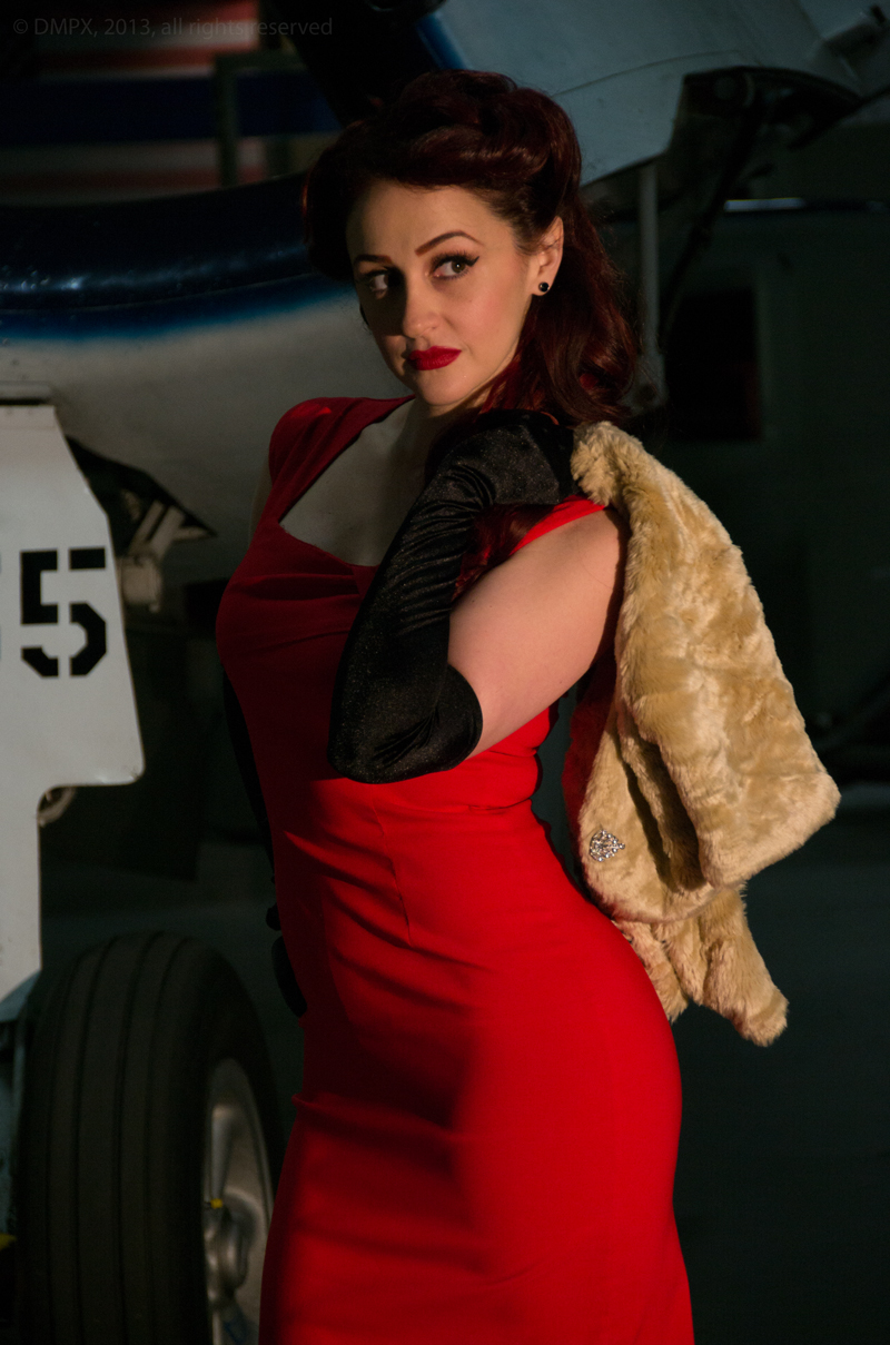 Male and Female model photo shoot of dmpx and Moxie Valentine in American Air Power Museum