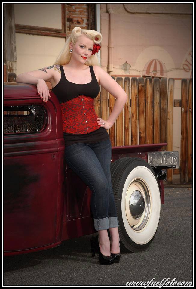 Female model photo shoot of Pinup Dottie Minx by FuelFoto in Boise, ID