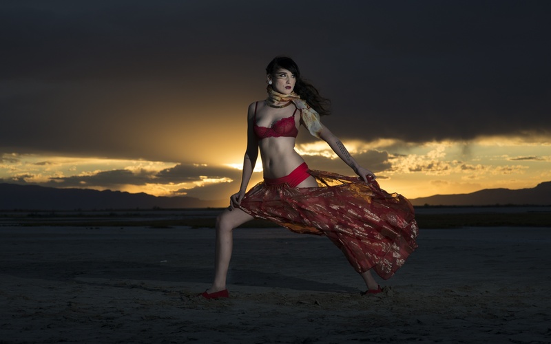 Female model photo shoot of Carnelian Nonpareli by Drew James Benson