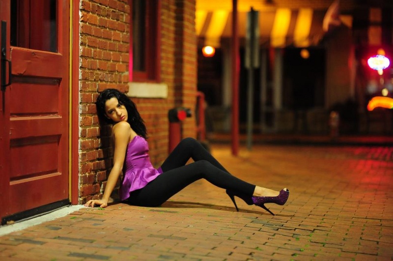 Female model photo shoot of Gabrieliz Burgos in Downtown Raleigh