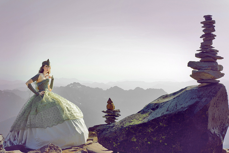 Female model photo shoot of Temperate Sage in Mount Rainier National Park