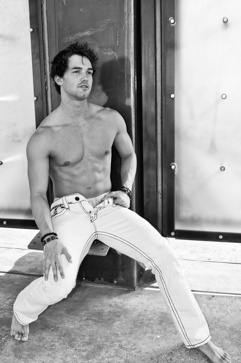Male model photo shoot of Harrison Boyd in Deep Ellum Train Station