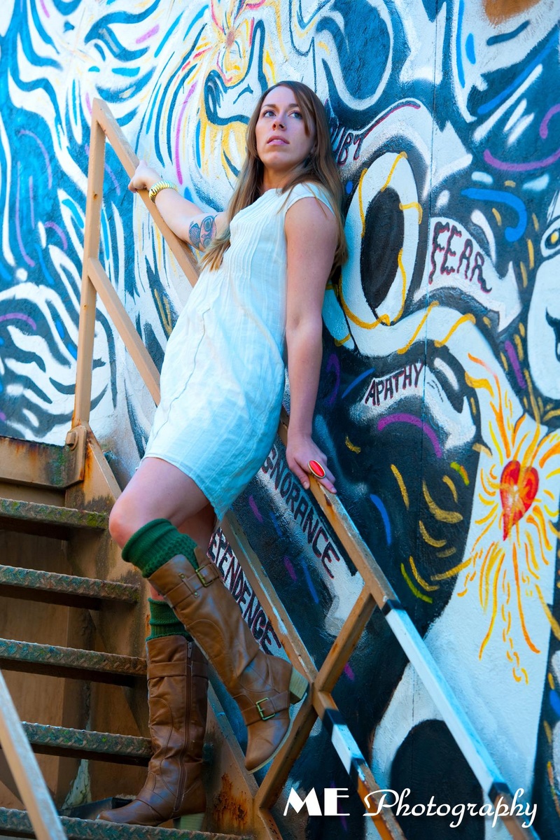 Female model photo shoot of Oh Kay by ME Photography in Downtown Blacksburg, VA