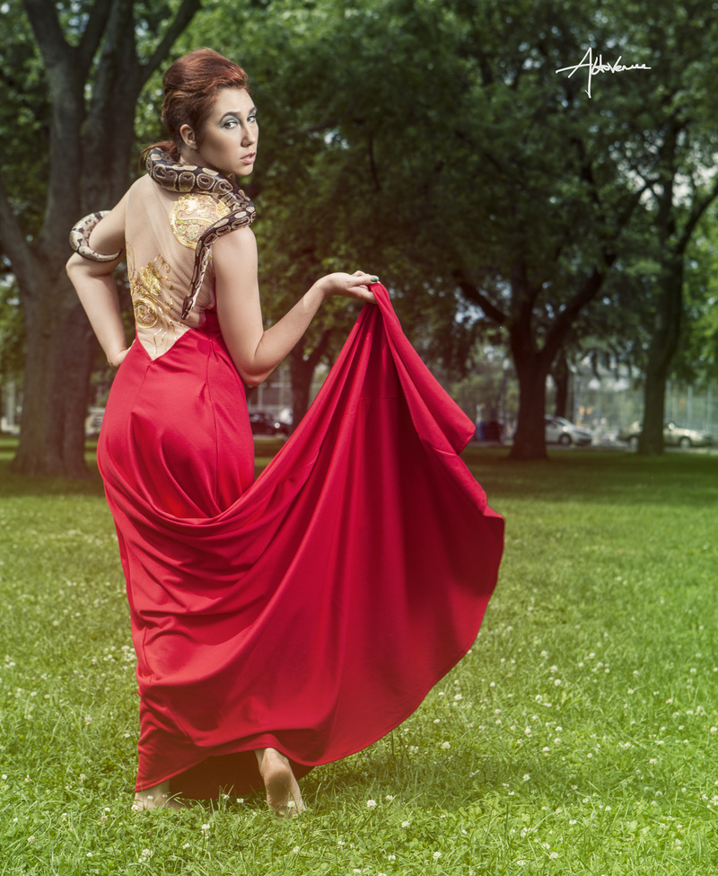 Female model photo shoot of Kay Modernize Sew in Lakeshore Park