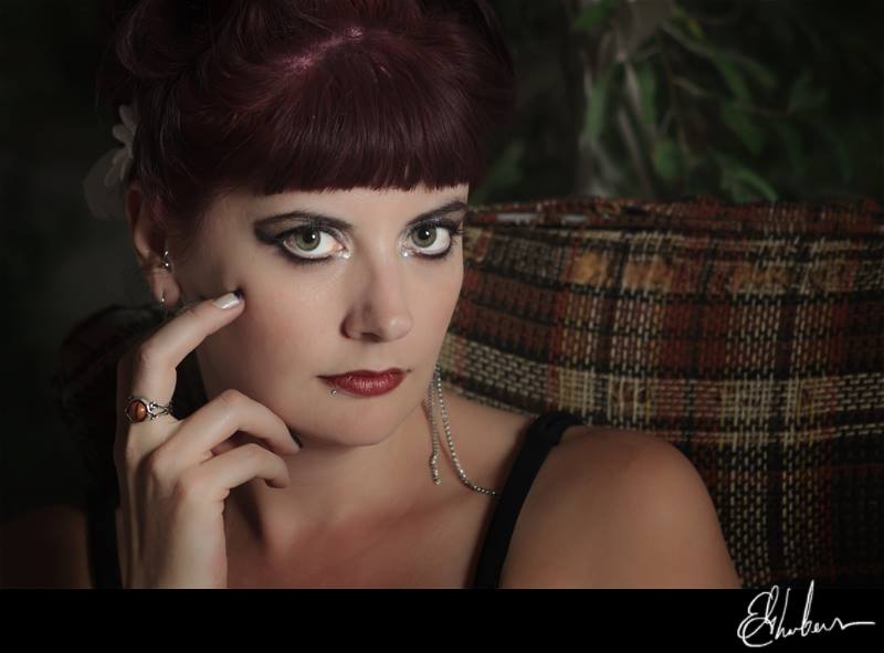 Female model photo shoot of Miss Darkness by E Gene Chambers Photography, hair styled by hairbyshannon