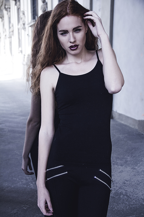 Female model photo shoot of Alexandra Votsis, makeup by Ginevra Calie