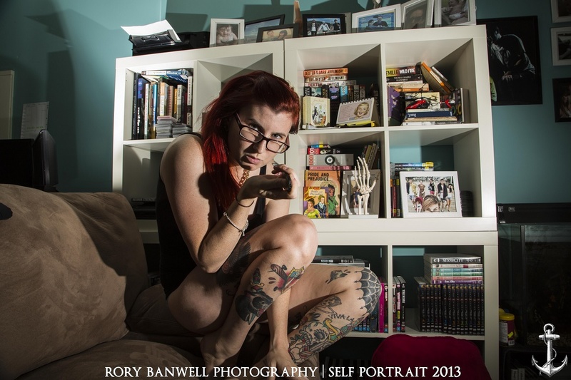 Female model photo shoot of RoryBanwellPhotography in My studio