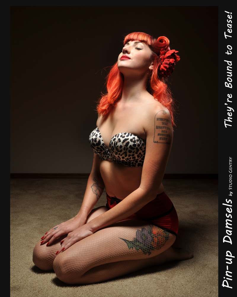 Female model photo shoot of Xelha Jovita by Pin-up Damsels