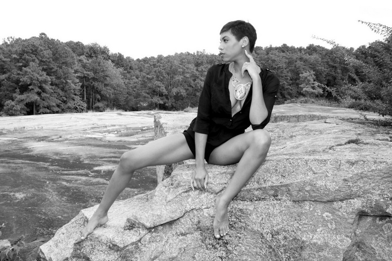 Female model photo shoot of Tierra Symone in Stone Mountain Park