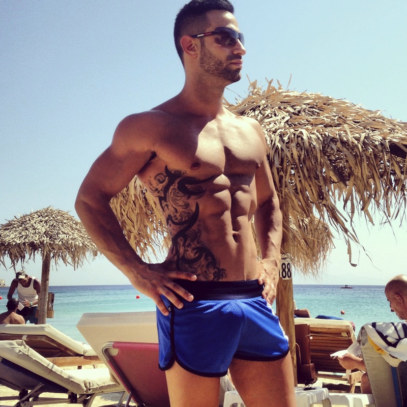 Male model photo shoot of Anthony Garanes in Mykonos, Greece