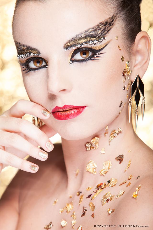 Female model photo shoot of Mila_makeup_artist in London