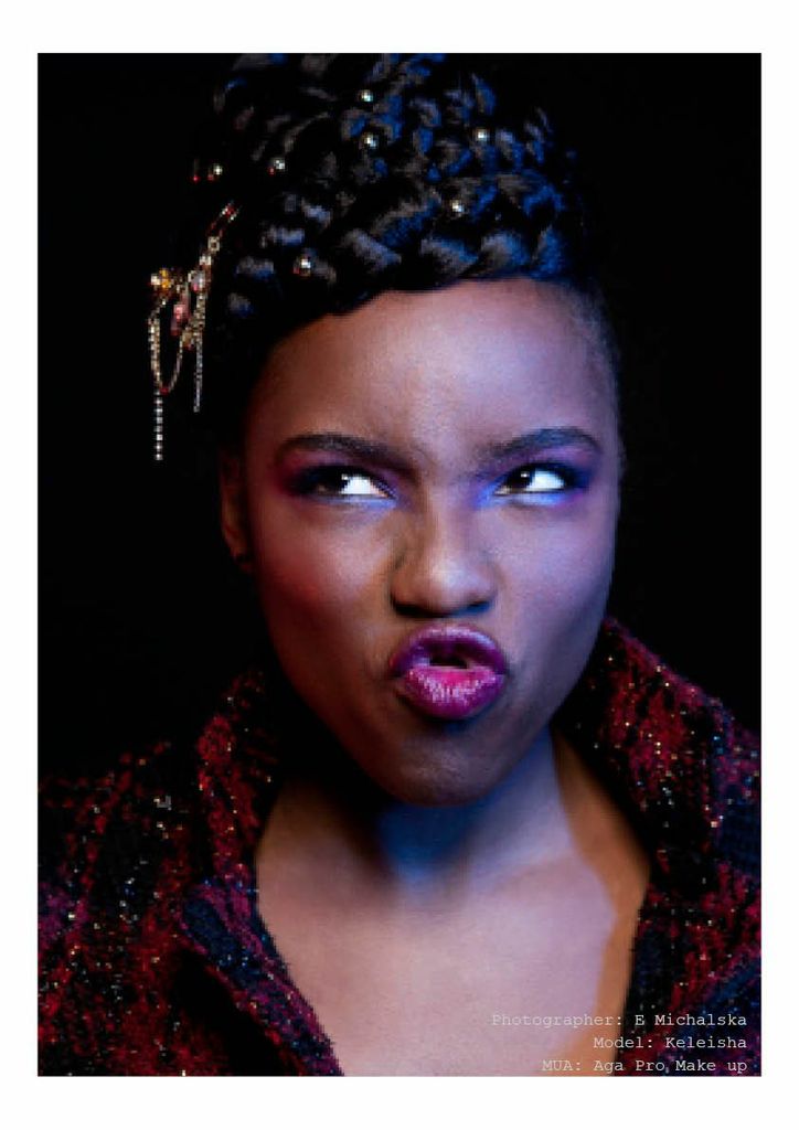Female model photo shoot of Keleisha by Edy_Ta in Fabric-a E-Magazine, makeup by Aga Pro MakeUp