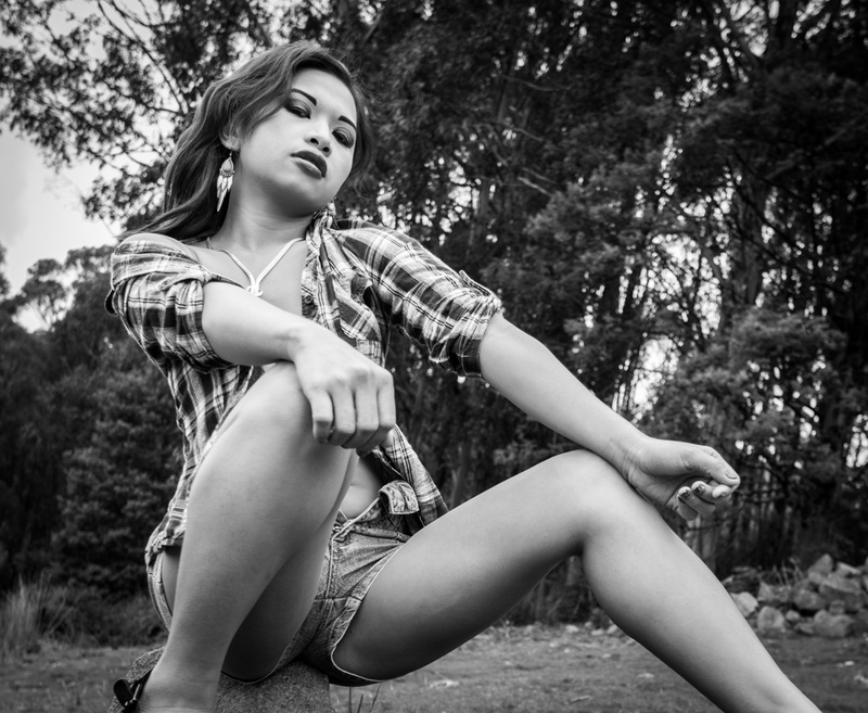 Female model photo shoot of celine mielke by ScottMarshall Tas