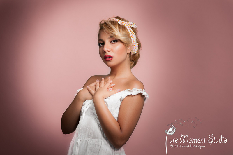 Female model photo shoot of Saina Saeedi in Pure Moment Studio at Austin, TX
