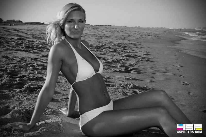 Female model photo shoot of Malorie D in Virginia Beach oceanfront