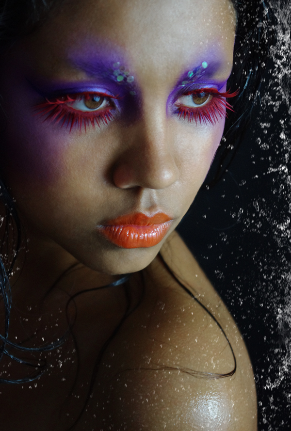 Female model photo shoot of Alex C Retouch, makeup by Cris Alex