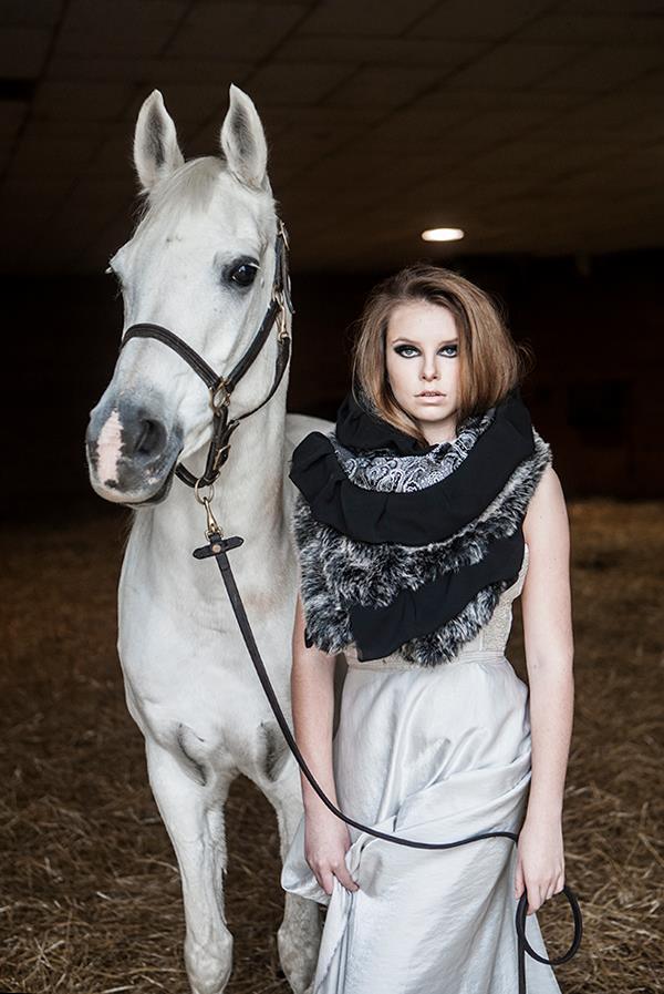 Female model photo shoot of jrabkin equestrian