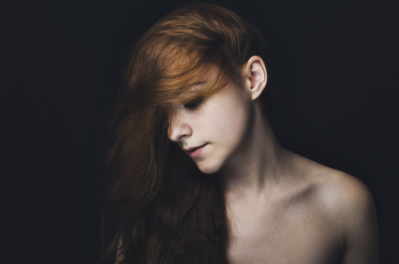 Female model photo shoot of Justine Maegi by Florian Beaudenon