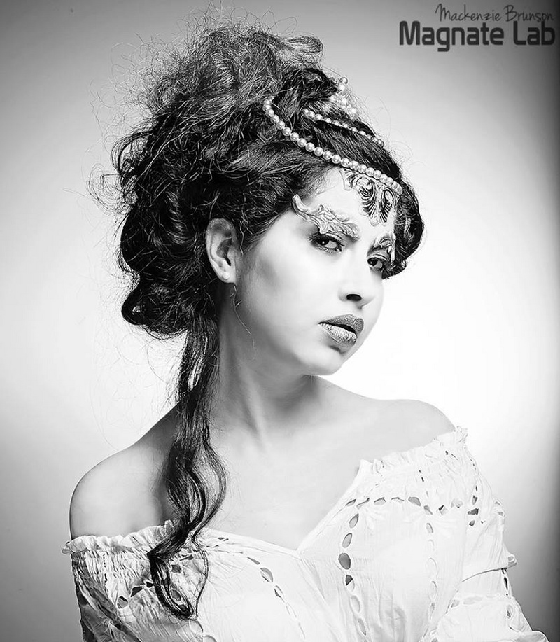Female model photo shoot of Crazy Mooon in Norfolk, VA, makeup by ArtChaotik