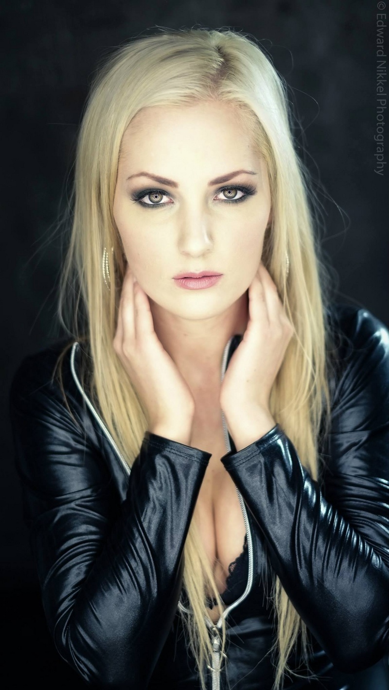Female model photo shoot of Catherine Laramee by edward nikkel photograp, makeup by Artistry by Bobi