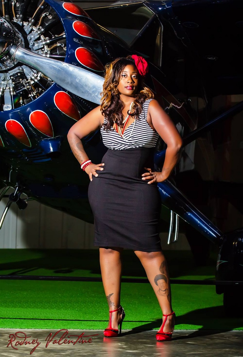 Female model photo shoot of Shanelle T by Valentine Dream  in Virginia Aviation Museum