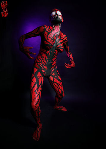 Male model photo shoot of Scorpio Body Painting in Seoul, Korea