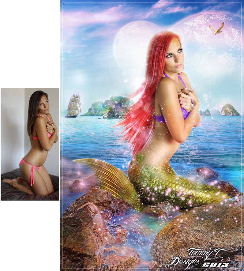 Male model photo shoot of Mermaid and Fantasy Art