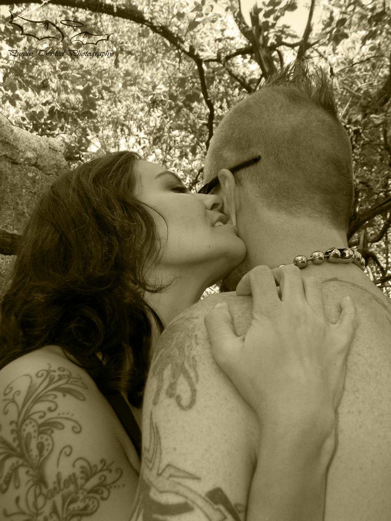 Female and Male model photo shoot of A Beautiful Tragedy and Crash Korse by Purely Twisted in Tulsa, Oklahoma