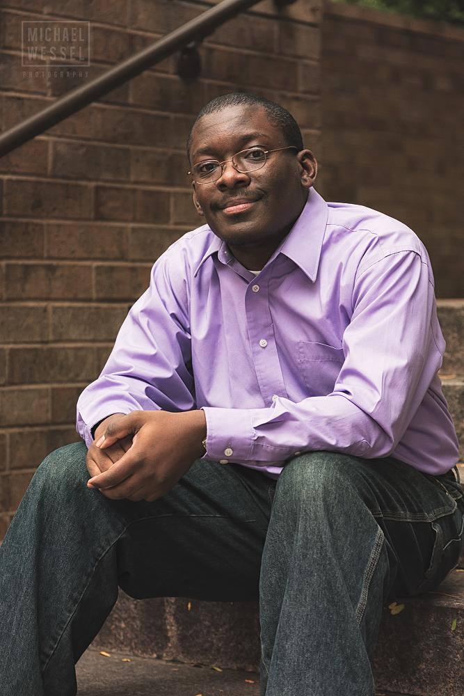 Male model photo shoot of Sedrick Halbert by Michael Wessel Photo in Minneapolis, MN