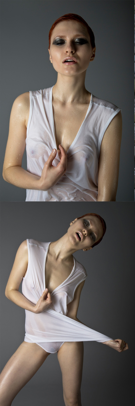 Female model photo shoot of Nicole Freitag and Olya  Anikina