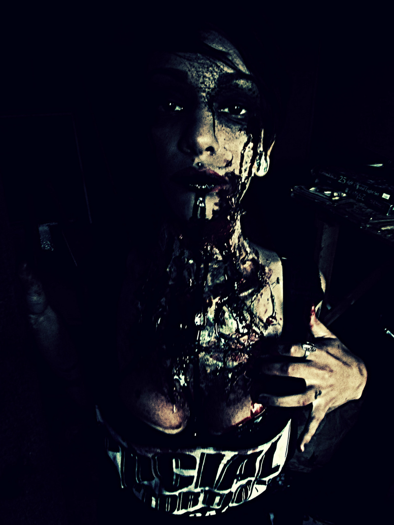Female model photo shoot of Horrorble Photography
