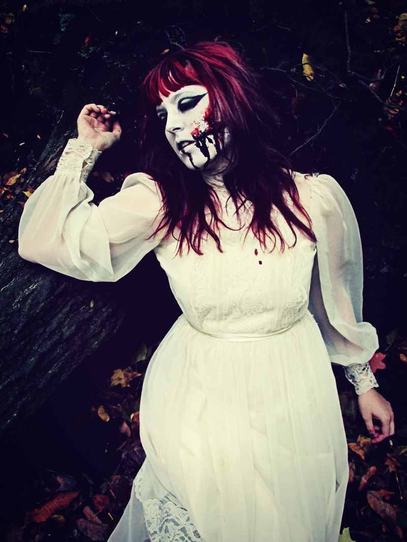 Female model photo shoot of Horrorble Photography