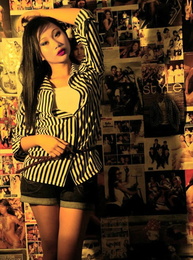 Female model photo shoot of mariliza in Manila studio