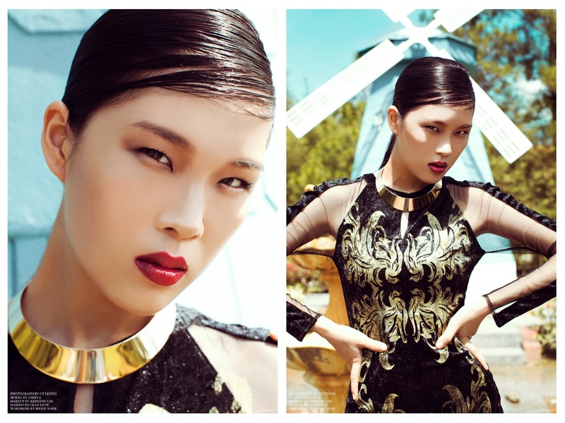 Female model photo shoot of E m m y L by CY LEONG in Kuala Lumpur, makeup by Kristine Lim