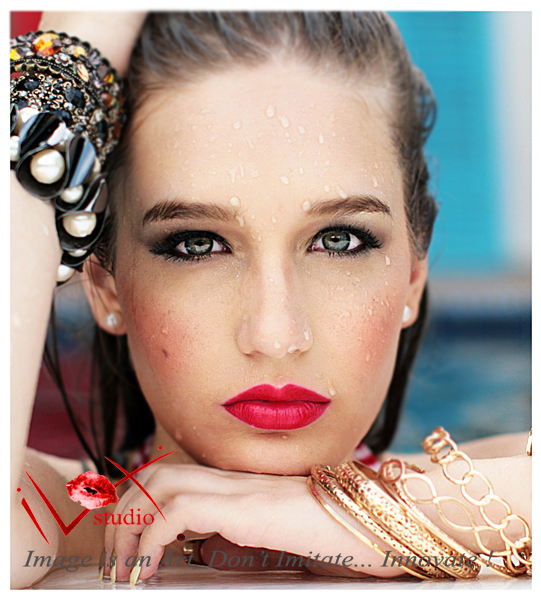 Female model photo shoot of Rani Make Up Artist in ILOX Studio