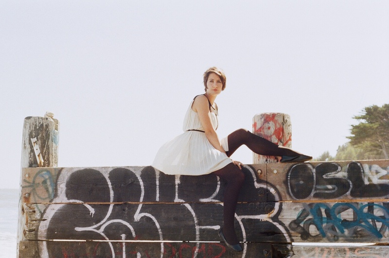 Female model photo shoot of Allison Enriquez in Bolinas, California