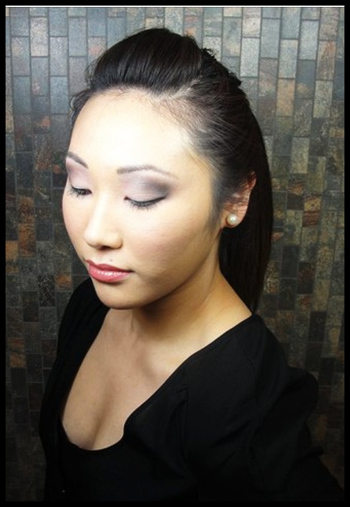 Female model photo shoot of Sham Makeup Artist in Calgary