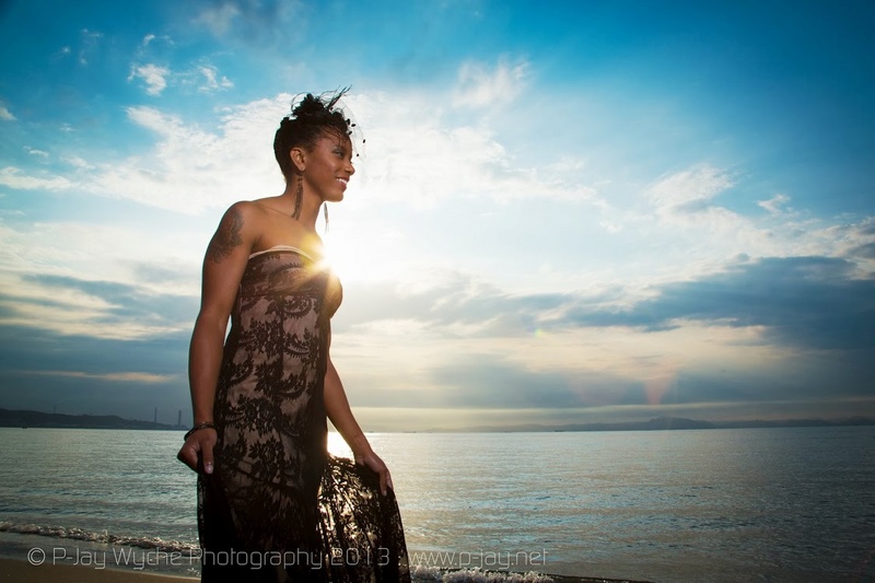 Male model photo shoot of P-Jay Wyche in Miura Beach, Japan