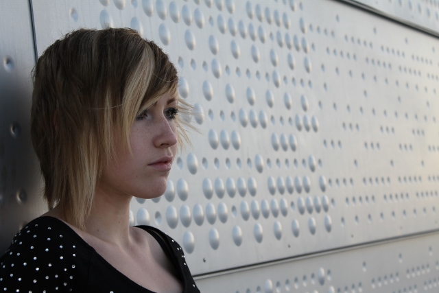 Female model photo shoot of Kari Ask Bardli in Opera house, Oslo, Norway.