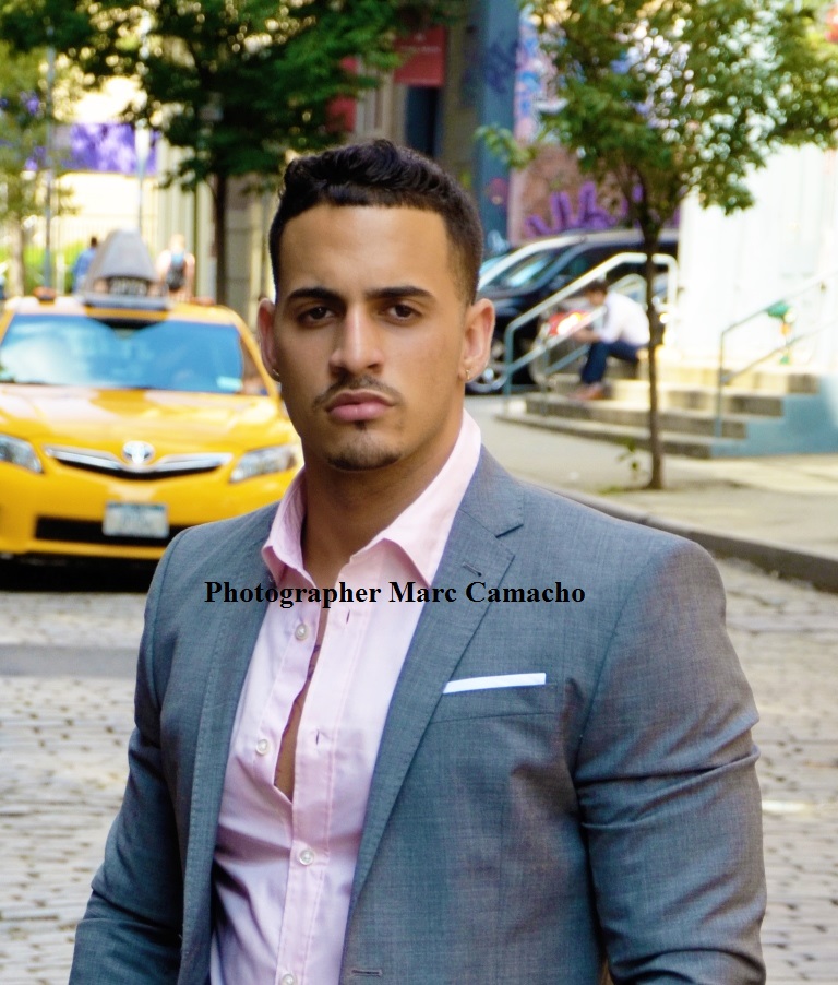 Male model photo shoot of Marc Cherry Camacho in Soho NYC