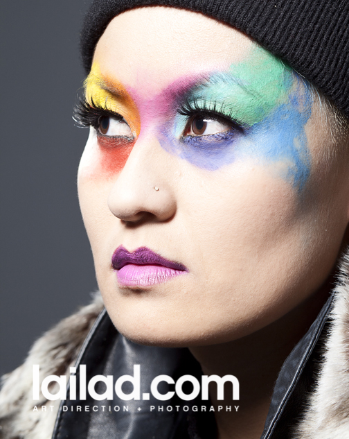 Female model photo shoot of Laila D, makeup by Makeup by Adrienn