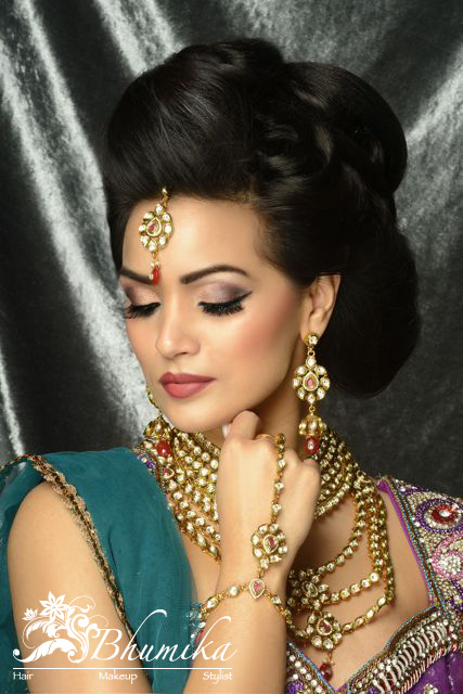 Female model photo shoot of Bhumika Makeup in London