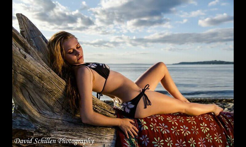 Female model photo shoot of Miss Ashlynn Billing in seattle alki beach