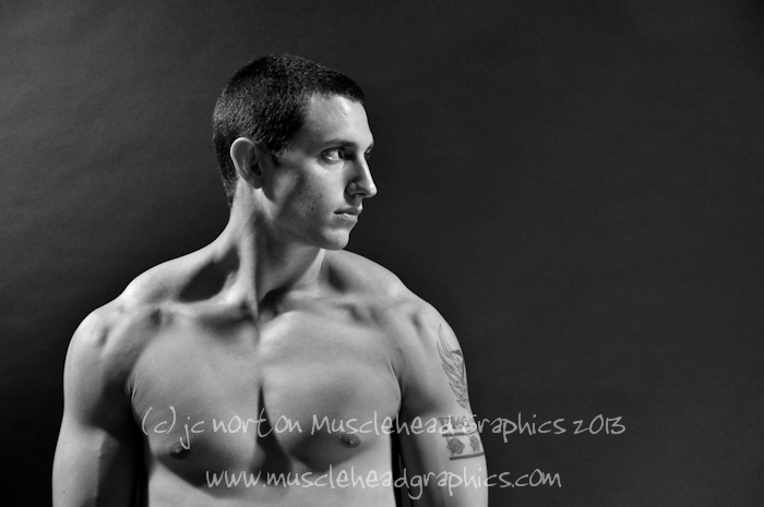 Male model photo shoot of Musclehead Graphics and Walker Terry
