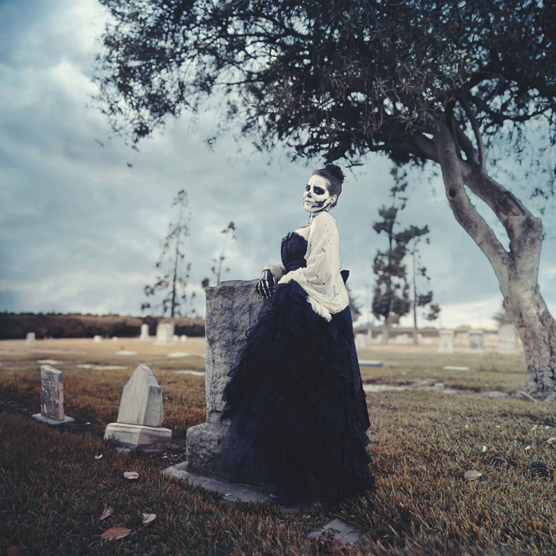 Female model photo shoot of Katelyn Elizabeth Photo in exeter cemetery