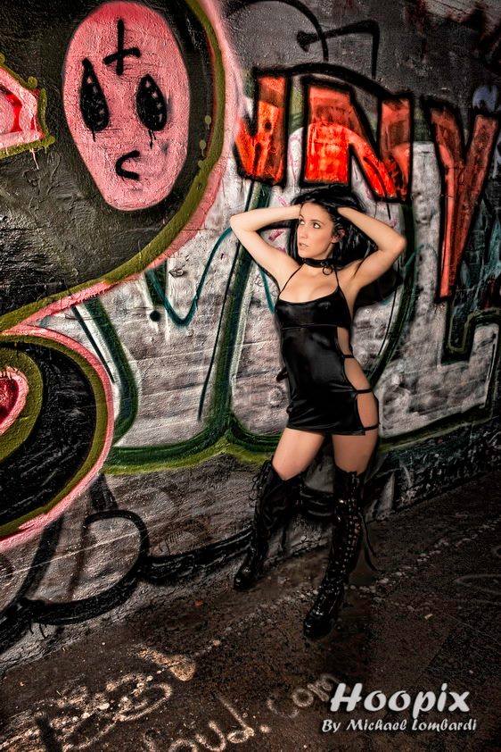 Female model photo shoot of Lainey Munster in Krog Street Tunnel; Atlanta, GA
